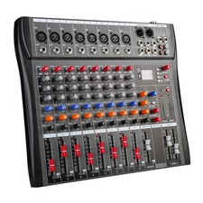 Table de Mixage 8 Canaux Avec Alimentation Fantôme 48V, FX Effets, Bluetooth