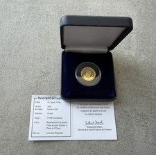 Pièce en or massif - 10e anniversaire du Dernier Franc - Jeton