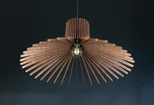 Suspension plafonnier bois - suspension, en