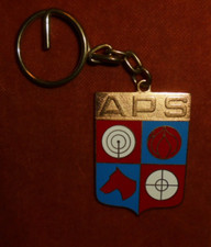 Porte-clés écusson blason APS Cible chien Alarme protection sécurité ??