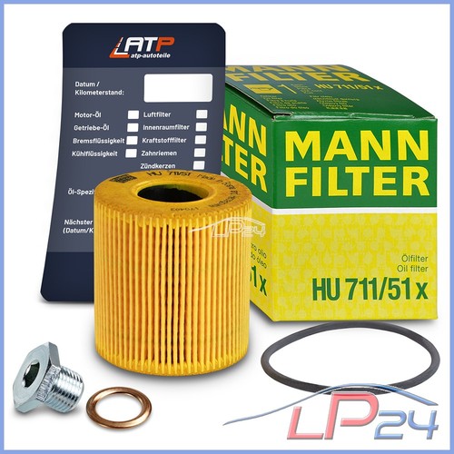 Mann filtre huile bouchon - À, +