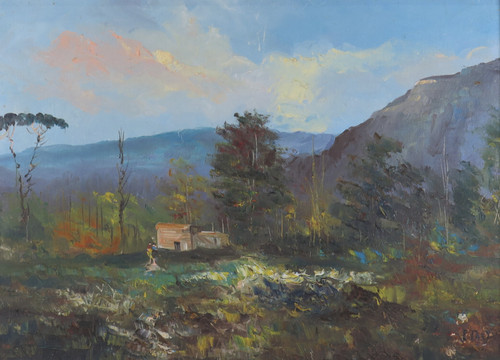 Tableau huile sur toile - tableau,