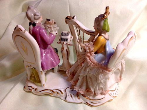 Figurine couple musiciens
