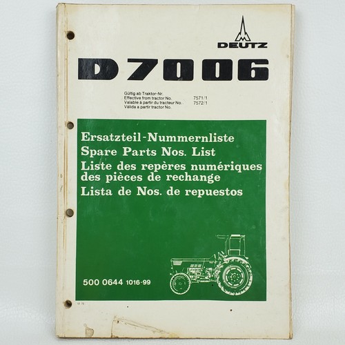 Original deutz 7006 7206 - d,
