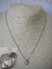 collier pendentif coeur serti