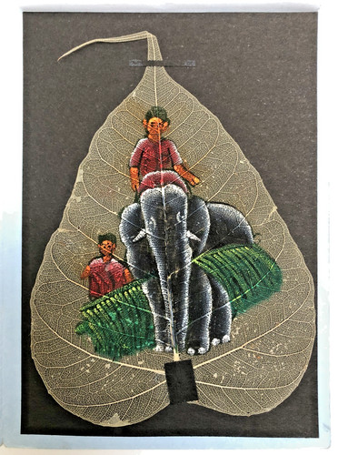 Peinture indienne sur feuille - indienne,