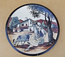 Assiette murale grès Ciboure