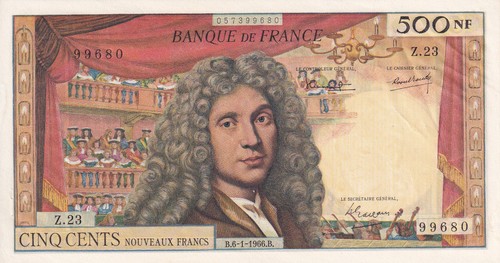 France 500 nouveaux francs - nouveaux,