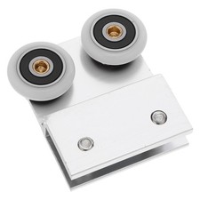  Poulie pour porte de grange - Roulettes doubles pour portail coulissant -