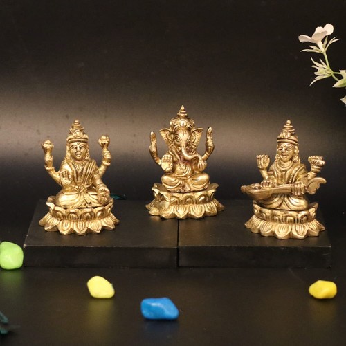 Laiton laxmi ganesha saraswati - laxmi,