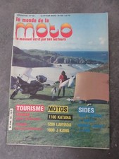 le monde de la moto numéro 92 juillet 1982 1100 KATANA, 1200 LAVERDA   état neuf