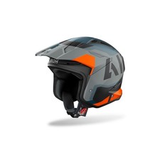Casque Jet Trial AIROH TRR II Jupiter Gris Orange Mat