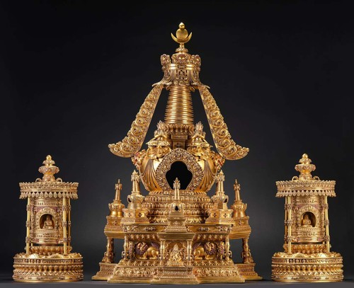 Tibetan buddhism bronze - 34",