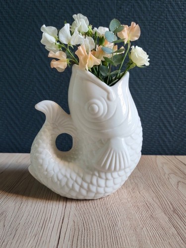 Vase pichet poisson céramique