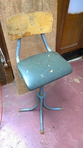 Ancien chaise atelier - chaise, d'atelier