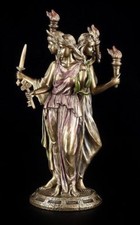 Hécate Figurine - Trois Forme - Wicca Magie Sorcellerie Spirit Statue Veronese