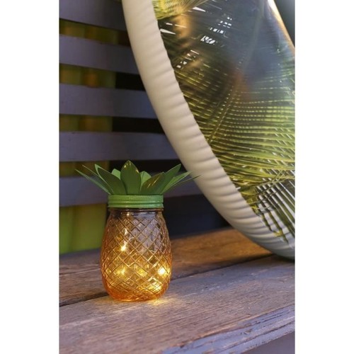 Lampe solaire ananas galix - lampe,