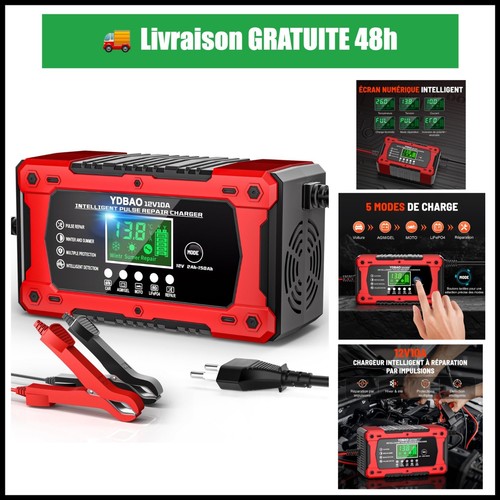 Chargeur batterie 10 a - batterie,