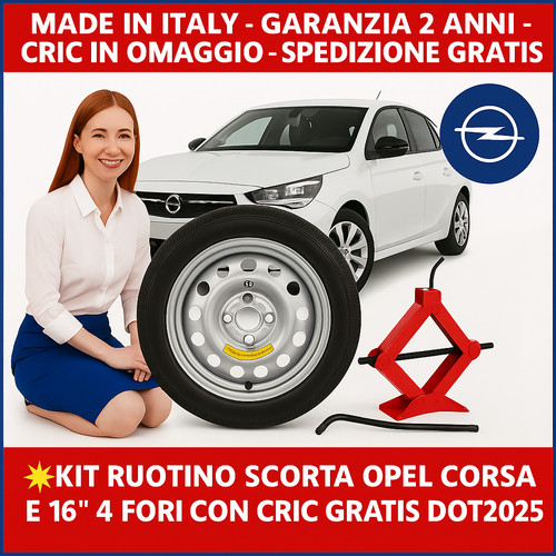 Kit roue secours opel corsa - kit,