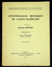 Dominique Lecourt, L'épistémologie historique de Gaston Bachelard