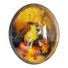 Médaillon Huile Broc Chinois