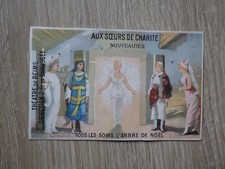 Chromo 1880 THEATRE DE REIMS L'ARBRE DE NOEL Laas Serie 751 La Cheminee 