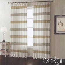 Store Ekmel Type Lin Rayures Stratifié 1 Panneau 140x290 CM Semioscurante Sarani