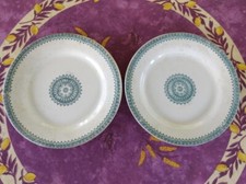 2 Assiette Plate Faience Creil