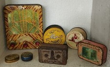 7 Boîtes Métal Anciennes de