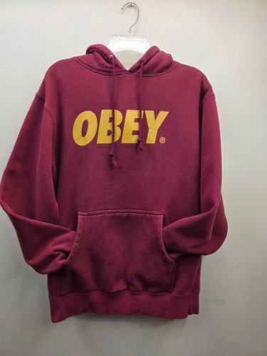 Obey pullover hoodie maroon - pullover,