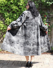 Manteau En Fourrure Persan À Queue Large En Laine Design C&S Naturel Gris