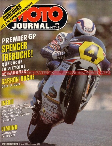 Moto journal 748 suzuki rg - ,