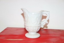 PETIT POT 11 cm  ANCIEN EN OPALINE DE FOIRE , VASE , DÉCORATION