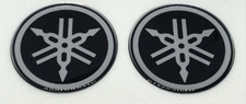 2pcs x Yamaha sticker (Ø 50mm) Domed 3D Decals