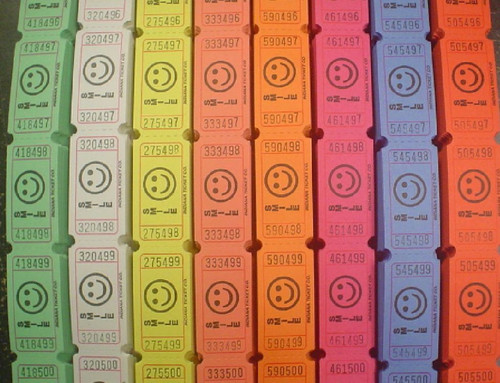 Lot tickets type cinéma - lot,