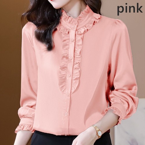 Chemisier chic satin à - satin,