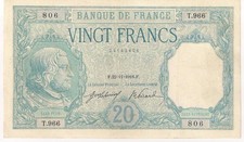 BILLET 20 FRANCS BAYARD - 22 NOVEMBRE 1916 - ETAT TTB+