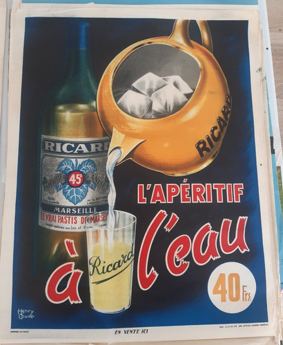 Ricard ancienne affiche - ricard,