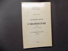 Analyse du Dictionnaire Raisonné de l'Architecture Viollet-Le-Duc Boudon Damisch