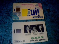 Télécarte 50 U  x 2 sida