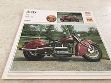 Carte moto INDIAN  1265 Four model 441 1941 collection Atlas Motorcycle USA