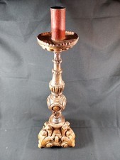 Candelabre Bois Sculpté Pied