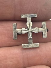 Ancien, pins,broche croix