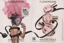 Publicité papier Parfum. Perfume ad. VIKTOR & ROLF FlowerBomb 2012 recto verso