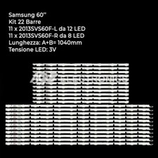 KIT 22 BARRES DE BANDE LED SAMSUNG TV BN41-02028A BN41-02016A 2013SVS60F