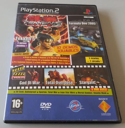 Dvd ps2 démos jouables et - dvd,