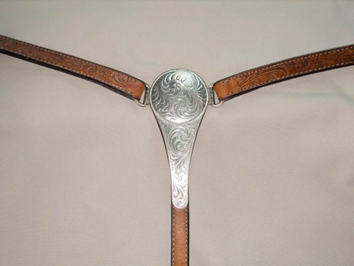 Circle western breast collar - circle, y