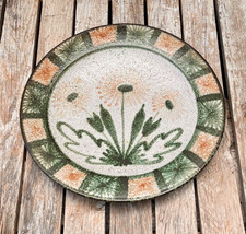 Rare grand plat 35 cm  Robert Picault  Vallauris, cuisson feu bois avant 54.