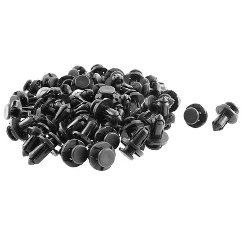 Pcs 5mm noir plastique - noir,