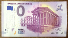 2018 MAISON CARRÉE DE NÎMES & TAMPON BILLET 0 EURO SOUVENIR BANKNOTE BANCONOTA